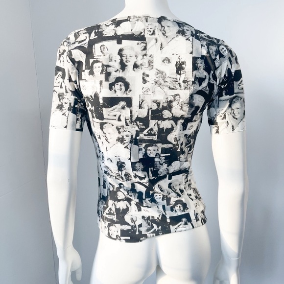 Y2K Marilyn Monroe Print Top - Picture 3 of 4